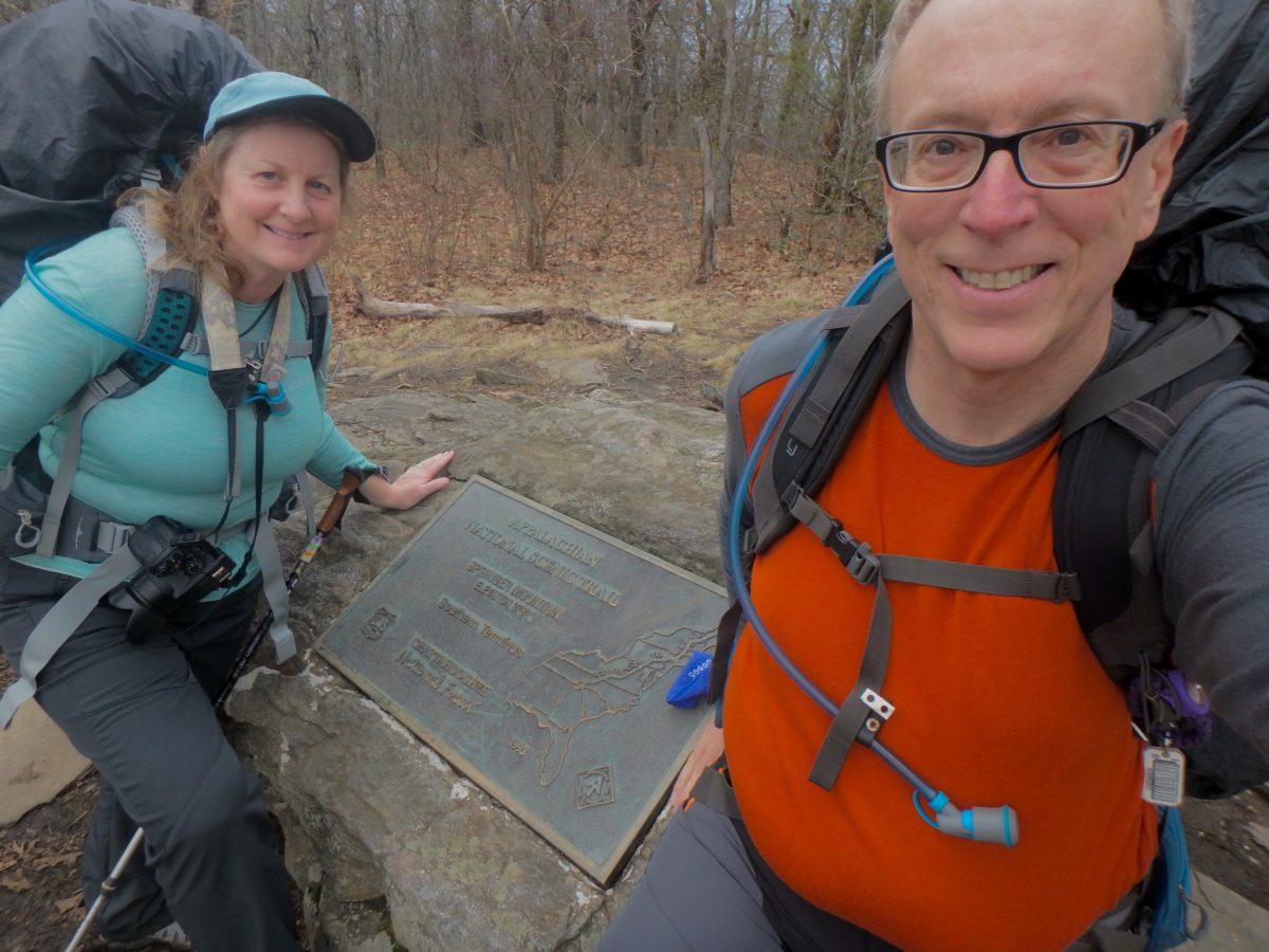 Day 1, Monday, February 12. Springer Mountain Shelter—0.2 miles (8.6 miles)