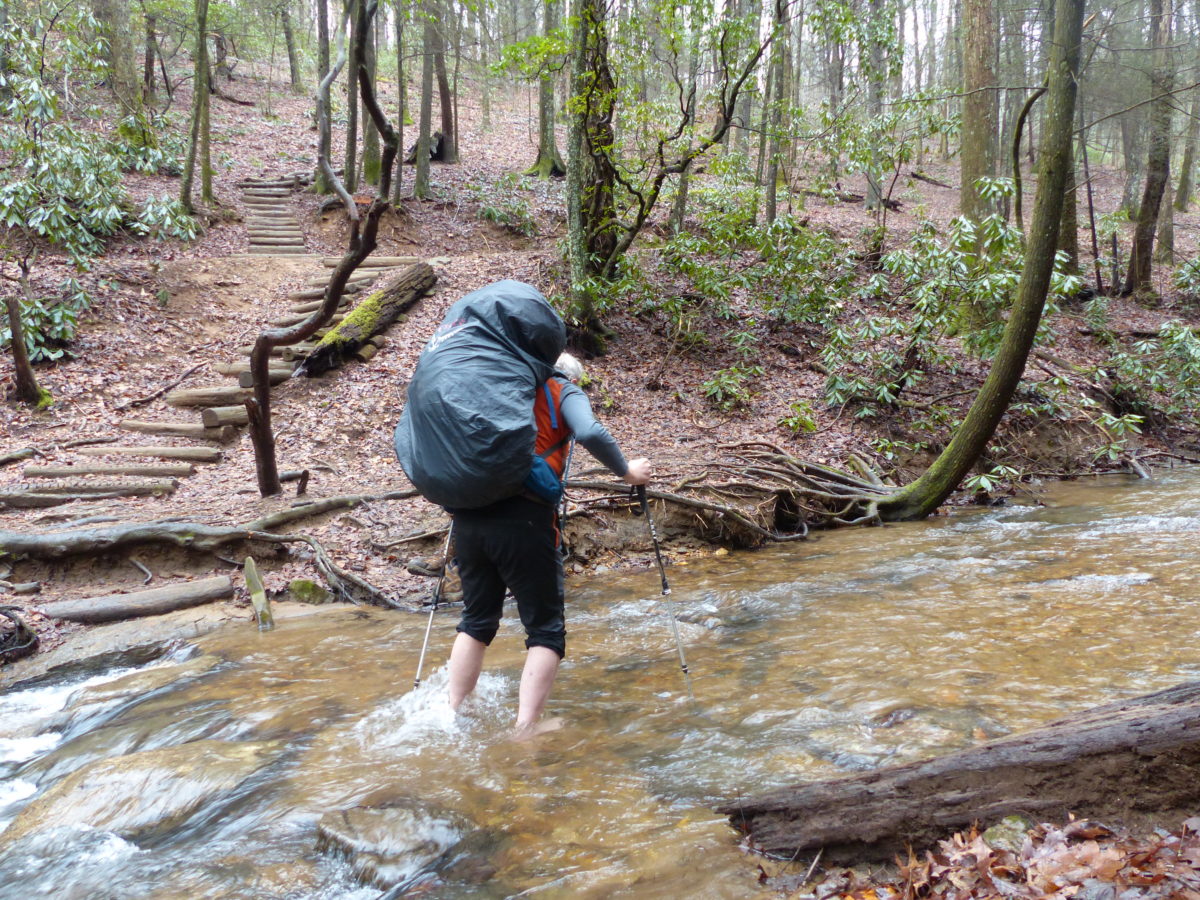 Day 3, Wednesday, February 14. Gooch Mountain Shelter—7.7 miles (8.1 miles)